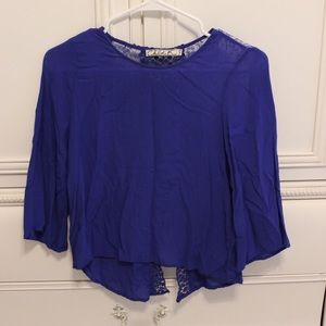 Royal blue blouse